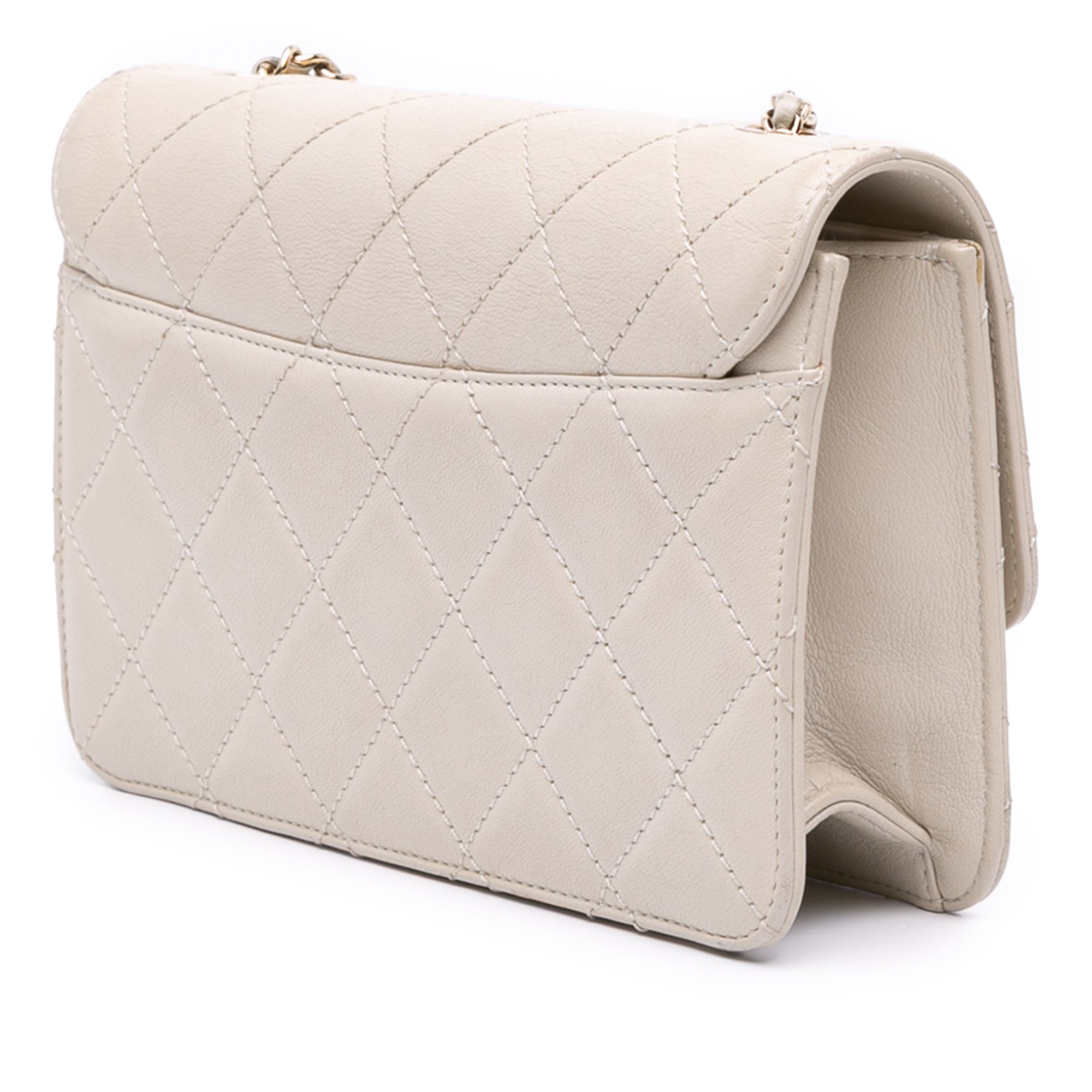 Mini Lambskin Beauty Lock Flap