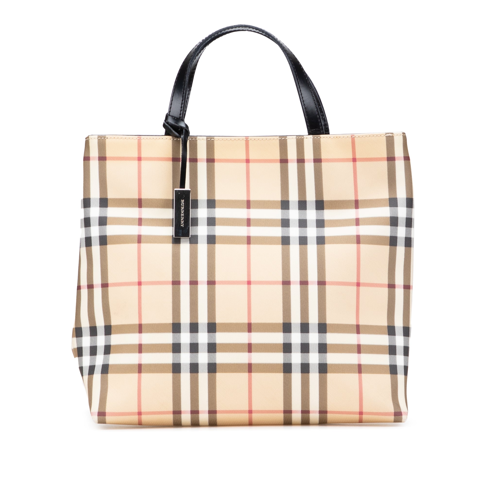 House Check Coated Canvas Tote