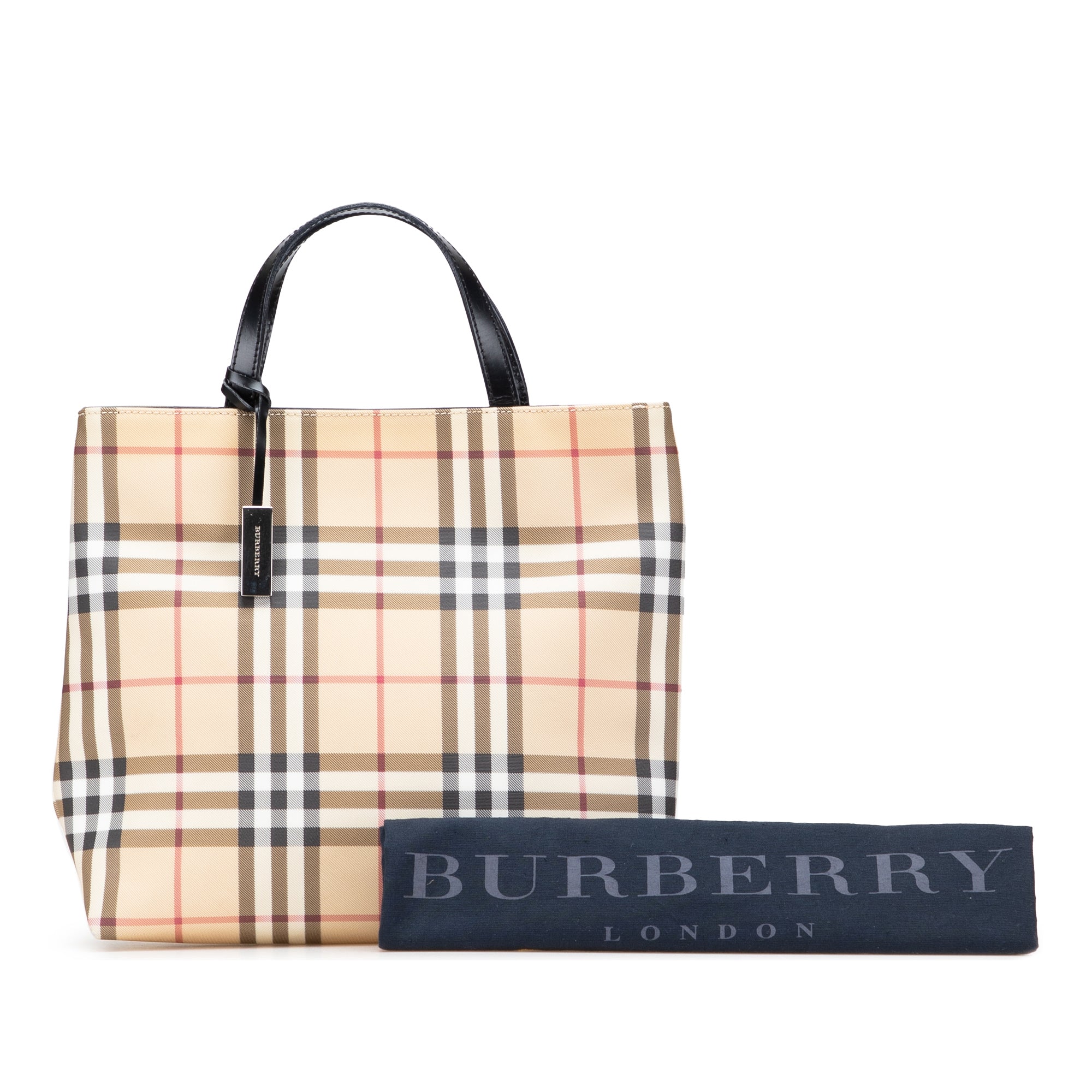 House Check Coated Canvas Tote