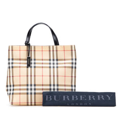 House Check Coated Canvas Tote