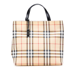 House Check Coated Canvas Tote