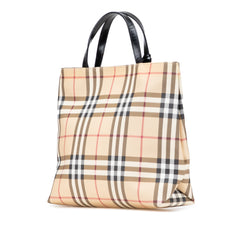 House Check Coated Canvas Tote