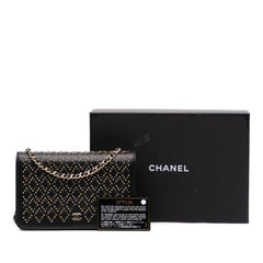 CC Studded Lambskin Wallet on Chain