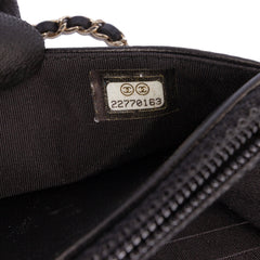 CC Studded Lambskin Wallet on Chain