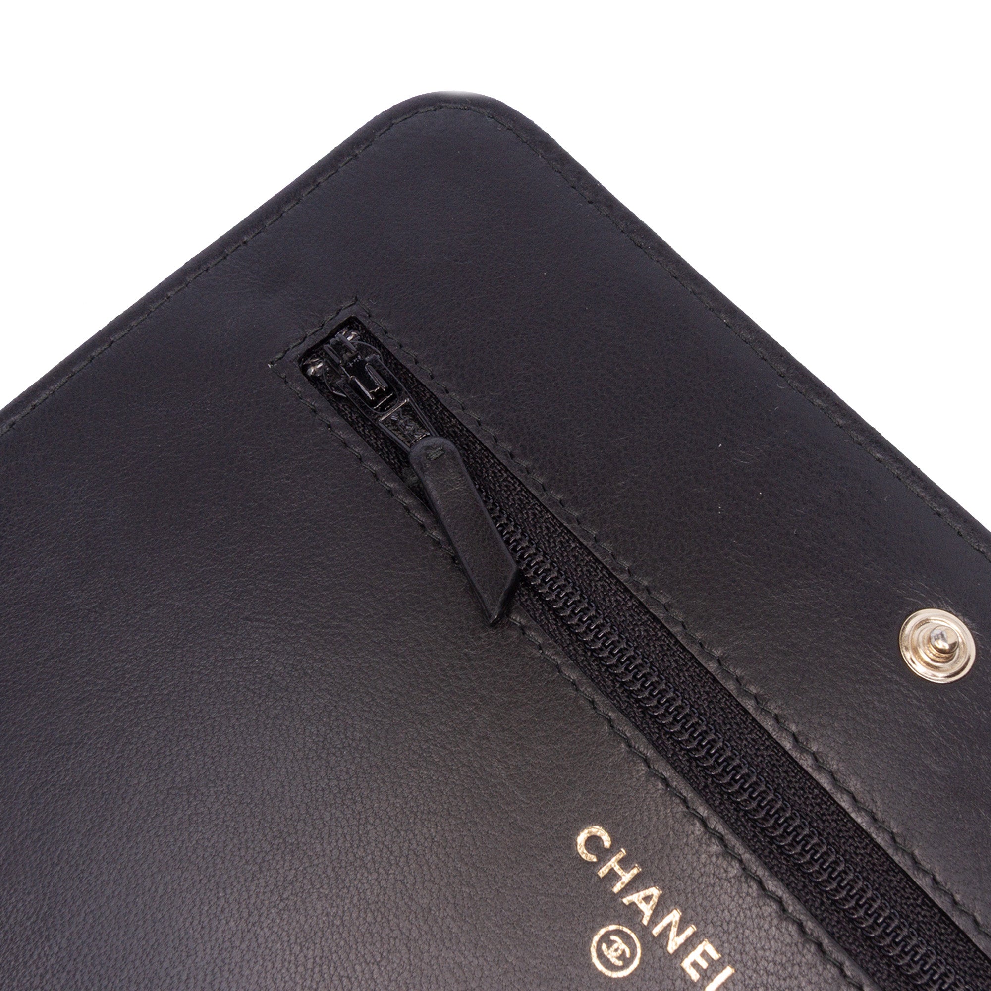 CC Studded Lambskin Wallet on Chain