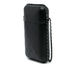 CC Quilted Lambskin Chain Around Phone Holder