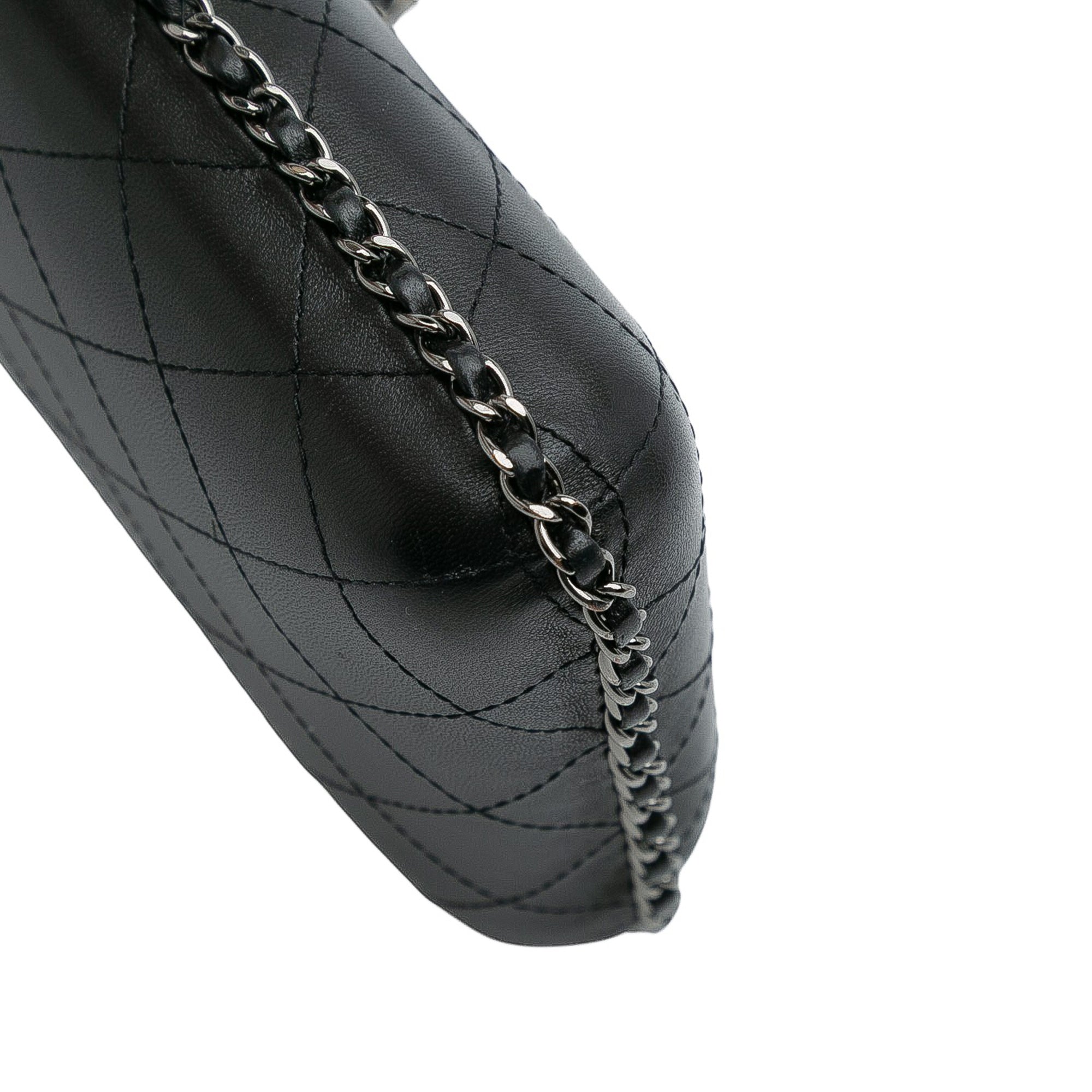 CC Quilted Lambskin Chain Around Phone Holder