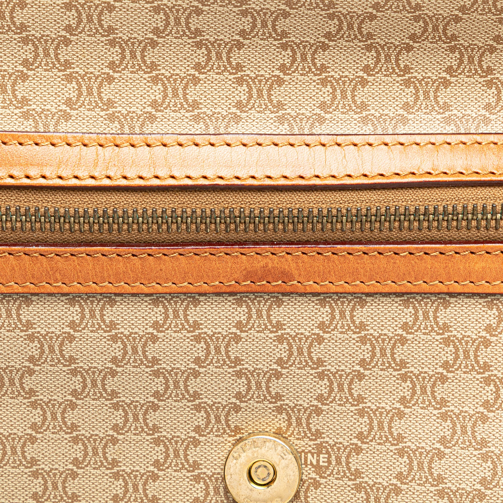 Macadam Coated Canvas Clutch