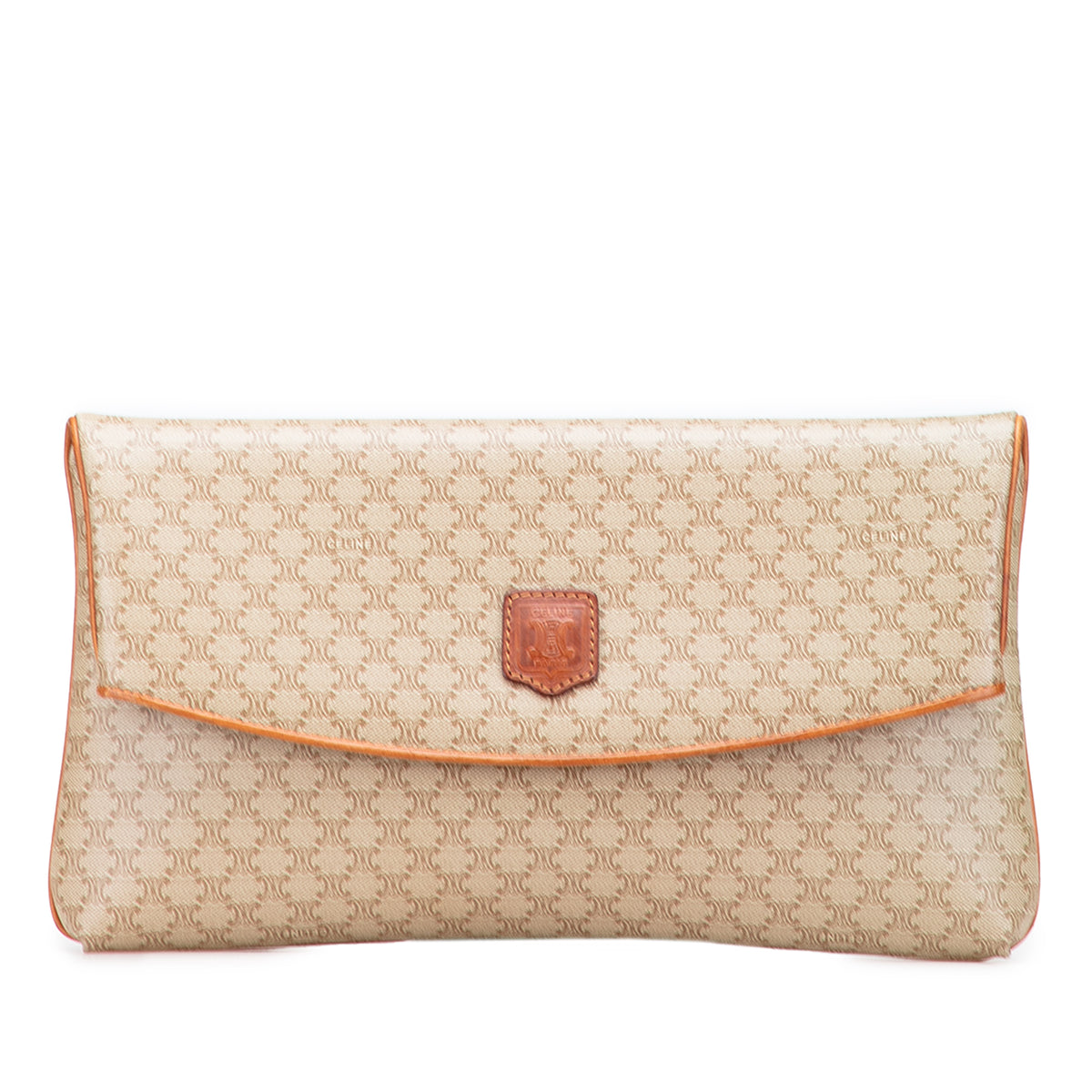 Macadam Coated Canvas Clutch