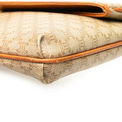 Macadam Coated Canvas Clutch