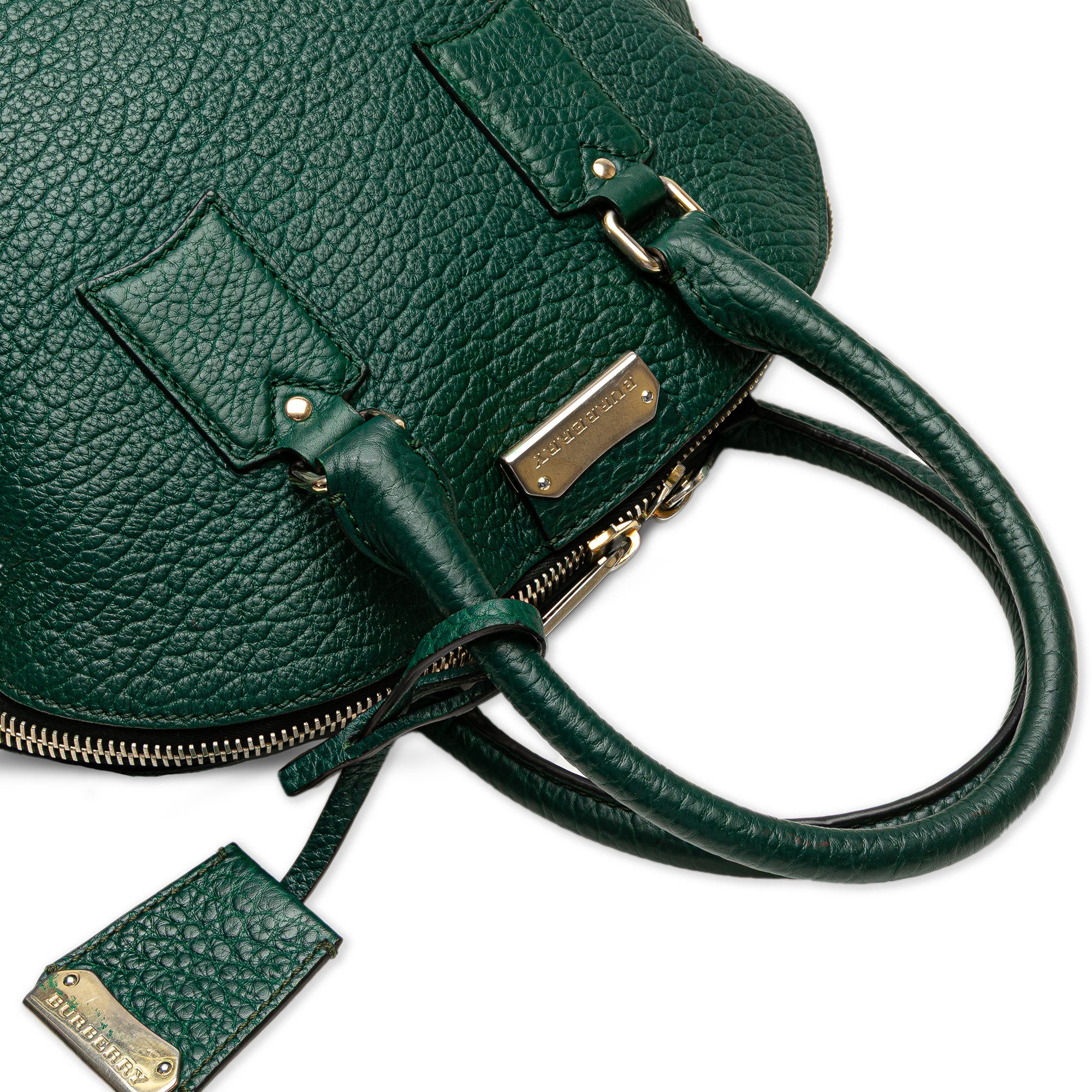 Large Grained Calfskin Heritage Orchard Bowling Bag