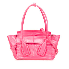 Mini Paper Calfskin Intrecciato Arco Satchel