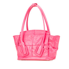 Mini Paper Calfskin Intrecciato Arco Satchel