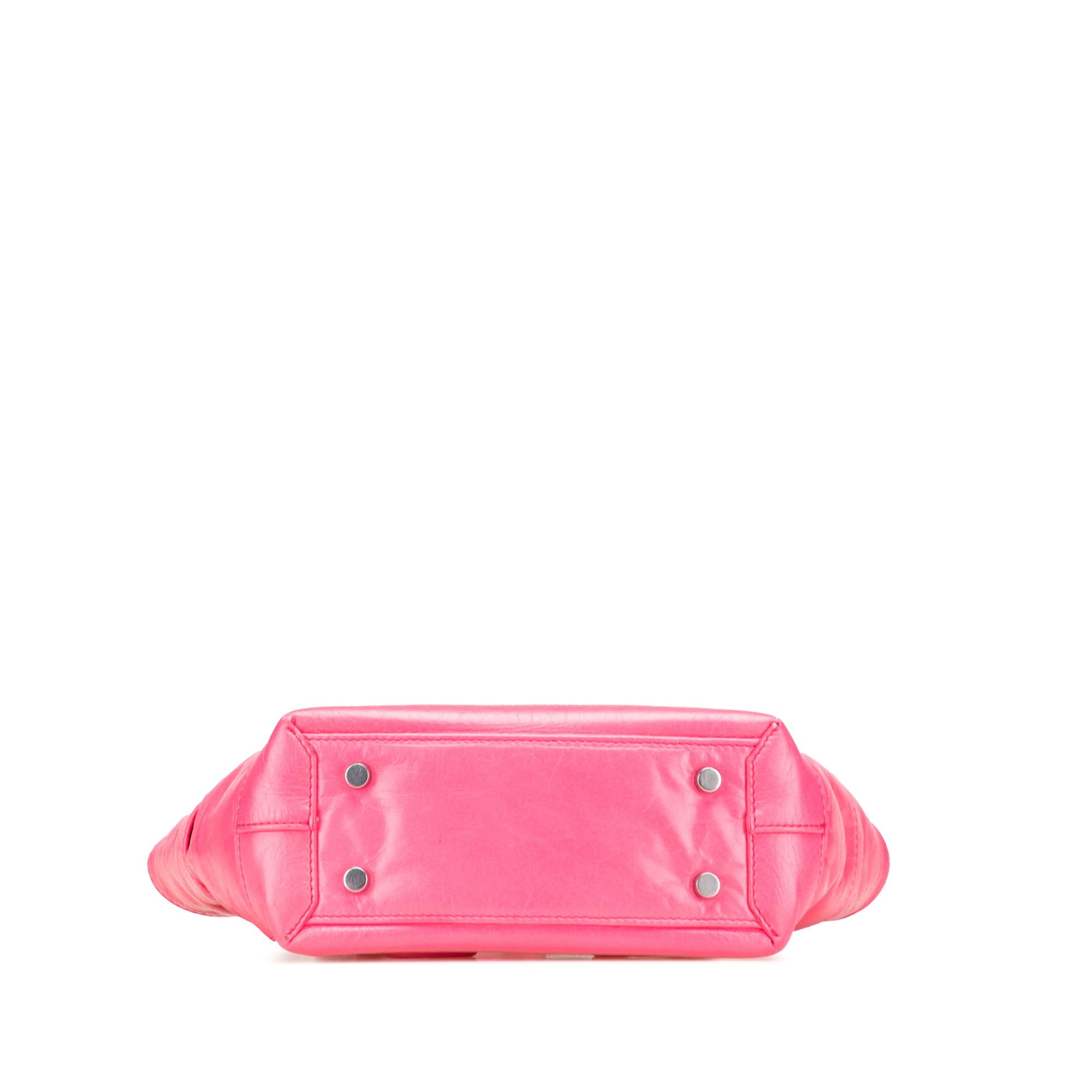 Mini Paper Calfskin Intrecciato Arco Satchel