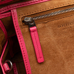 Mini Paper Calfskin Intrecciato Arco Satchel