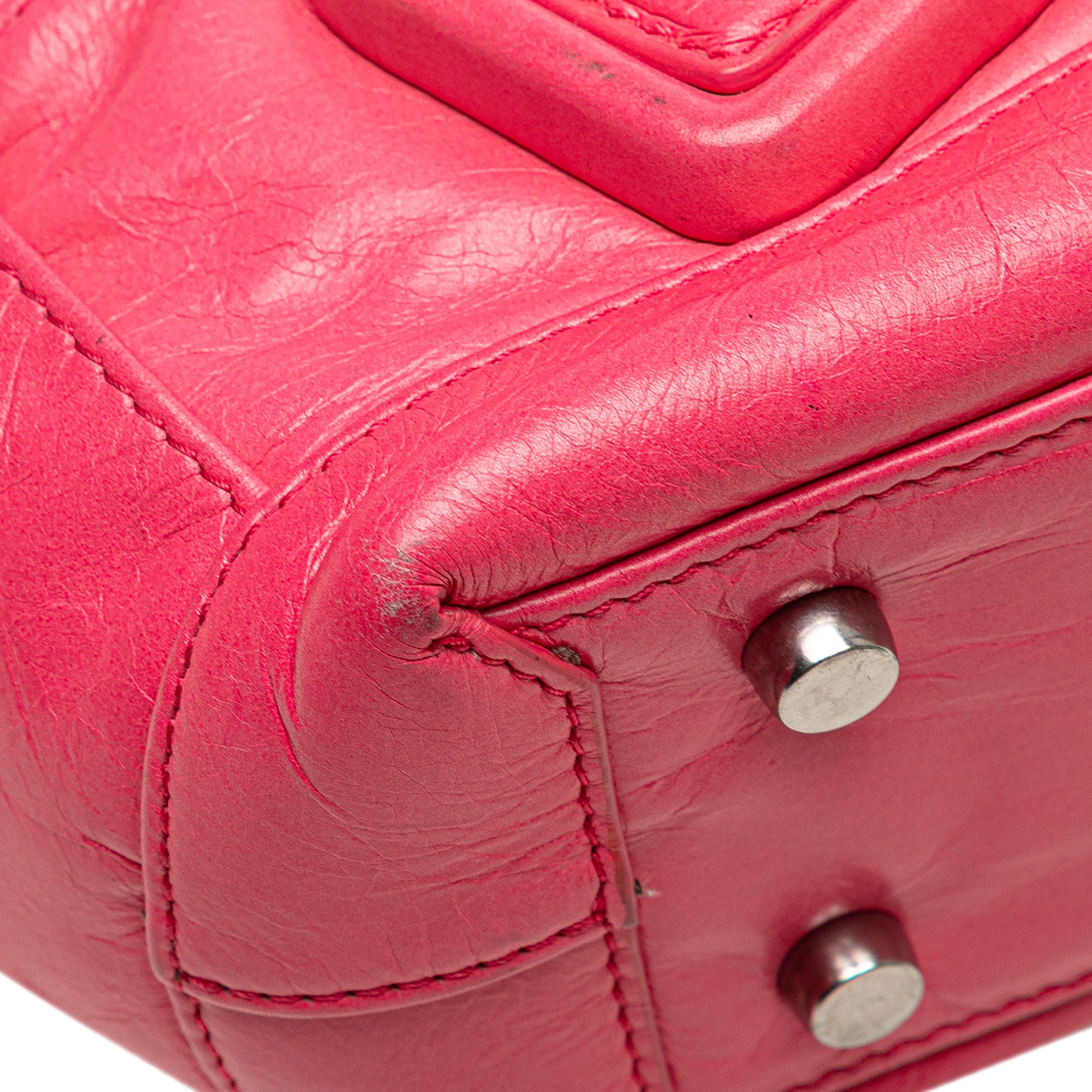 Mini Paper Calfskin Intrecciato Arco Satchel