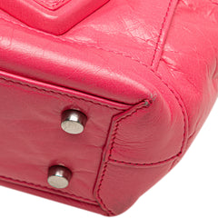 Mini Paper Calfskin Intrecciato Arco Satchel