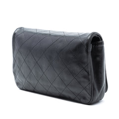 CC Quilted Lambskin Full Flap Wallet on Chain