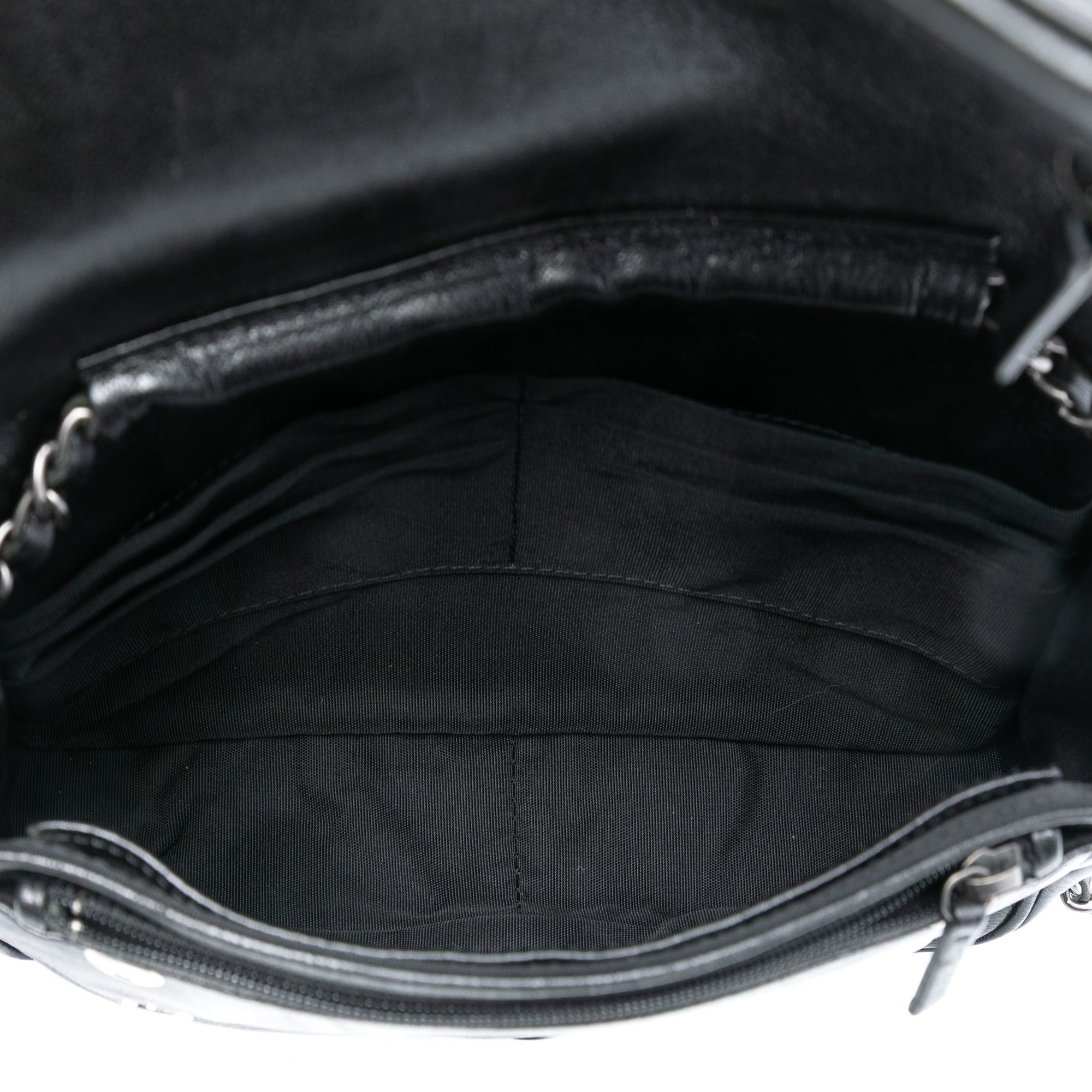 CC Quilted Lambskin Full Flap Wallet on Chain