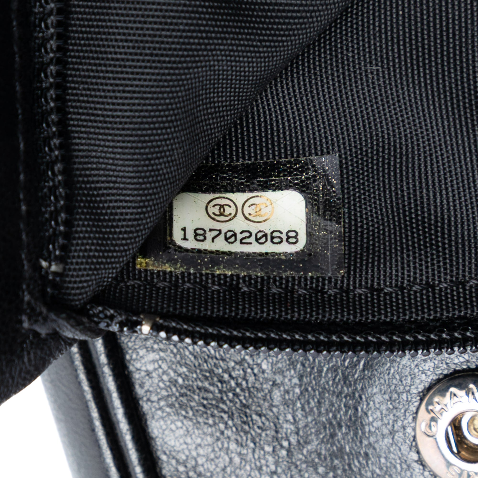 CC Quilted Lambskin Full Flap Wallet on Chain