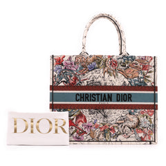 Large Embroidered Canvas Zodiac Book Tote