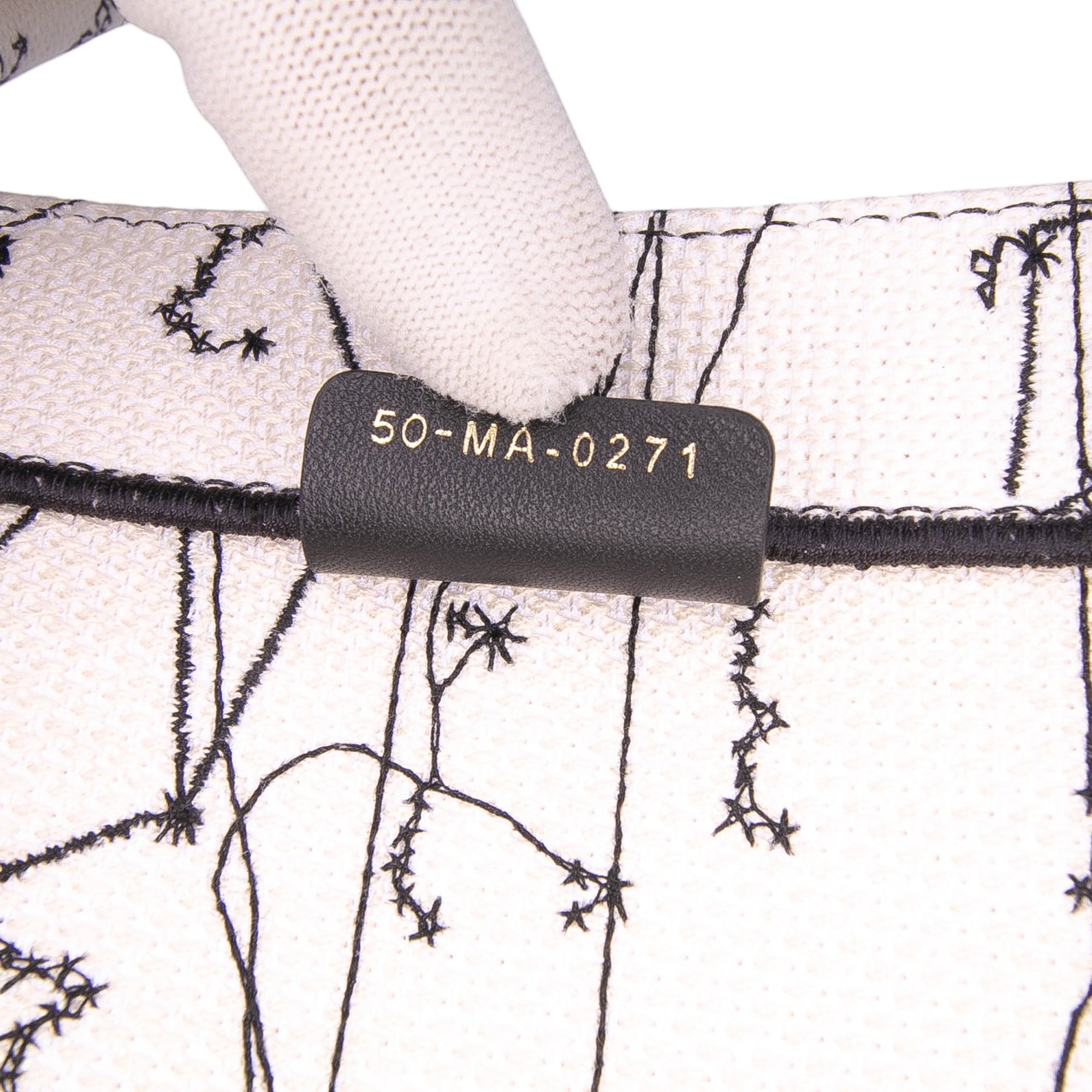 Large Embroidered Canvas Zodiac Book Tote