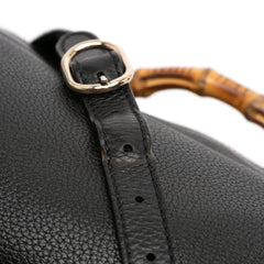 Medium Calfskin Bamboo Shopper Satchel