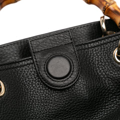 Medium Calfskin Bamboo Shopper Satchel
