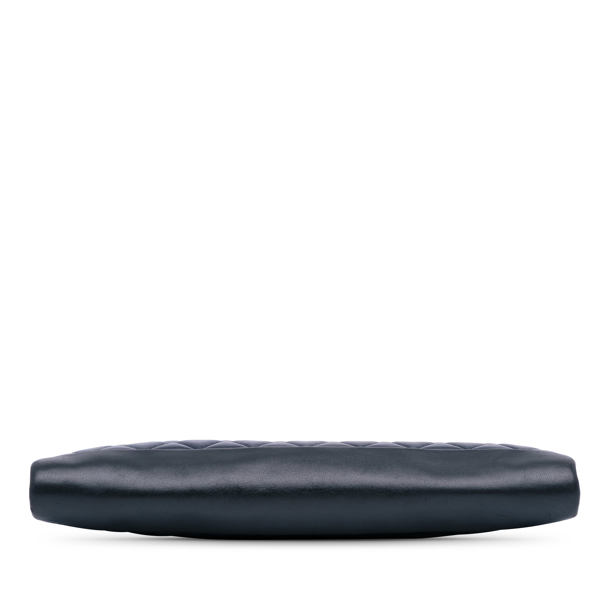 CC Quilted Lambskin Pearl Evening Baguette Clutch