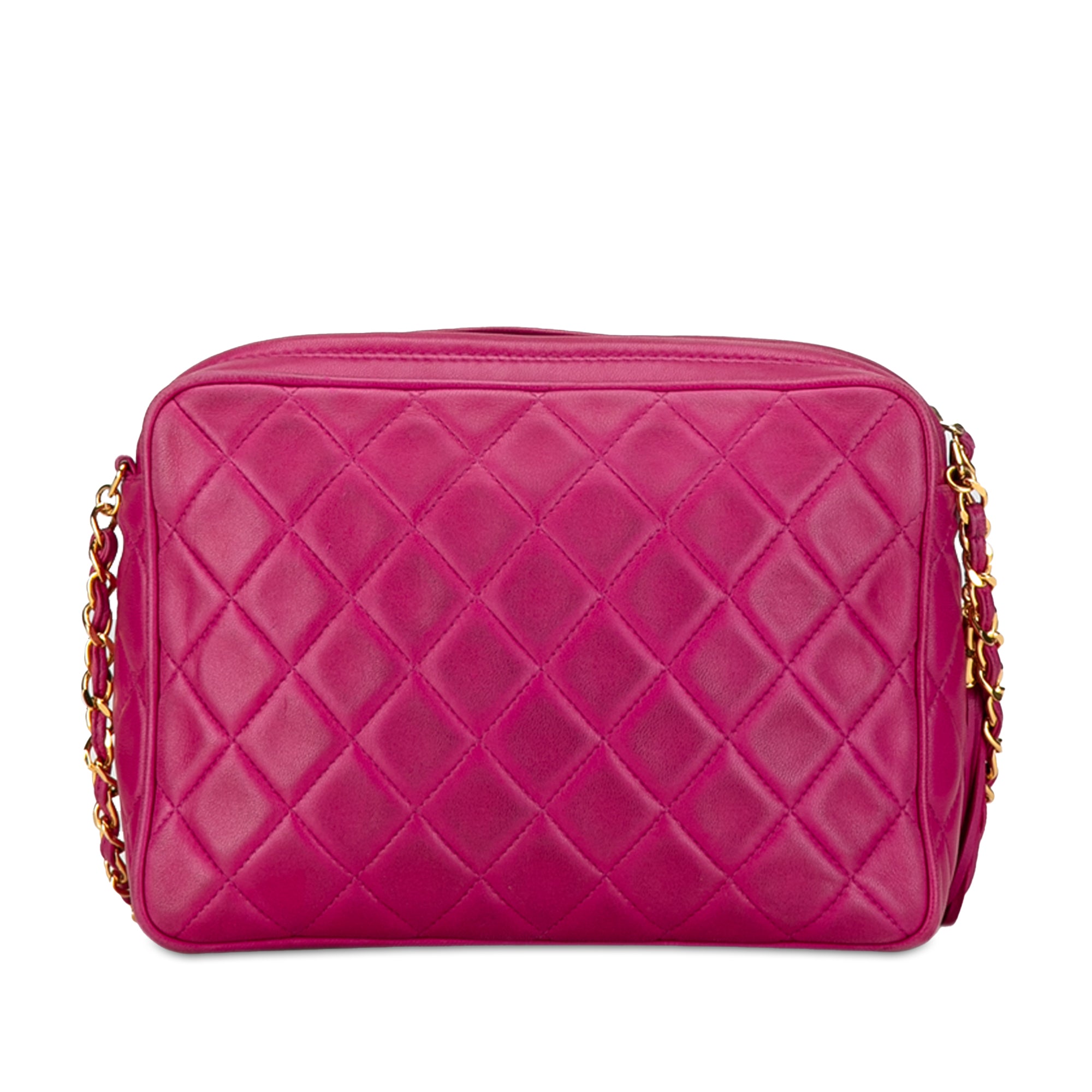 CC Quilted Lambskin Tassel Crossbody