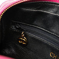 CC Quilted Lambskin Tassel Crossbody