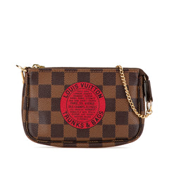Damier Ebene Trunks and Bags Mini Pochette Accessoires