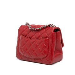 Mini Square Classic Caviar Single Flap