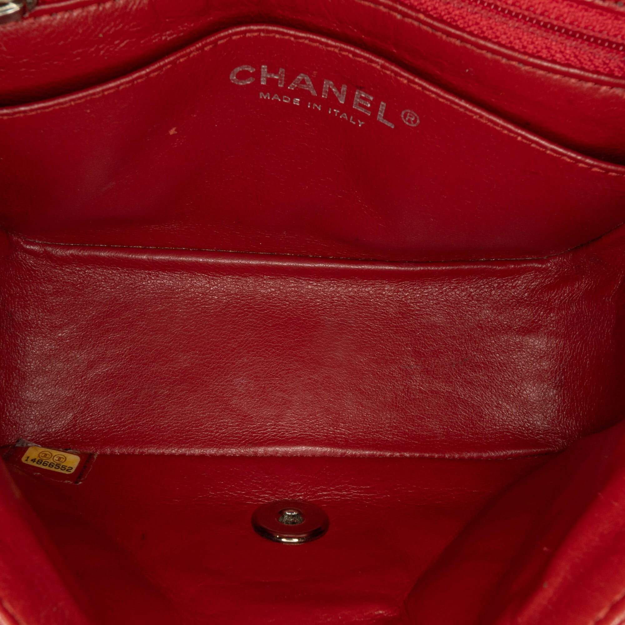 Mini Square Classic Caviar Single Flap