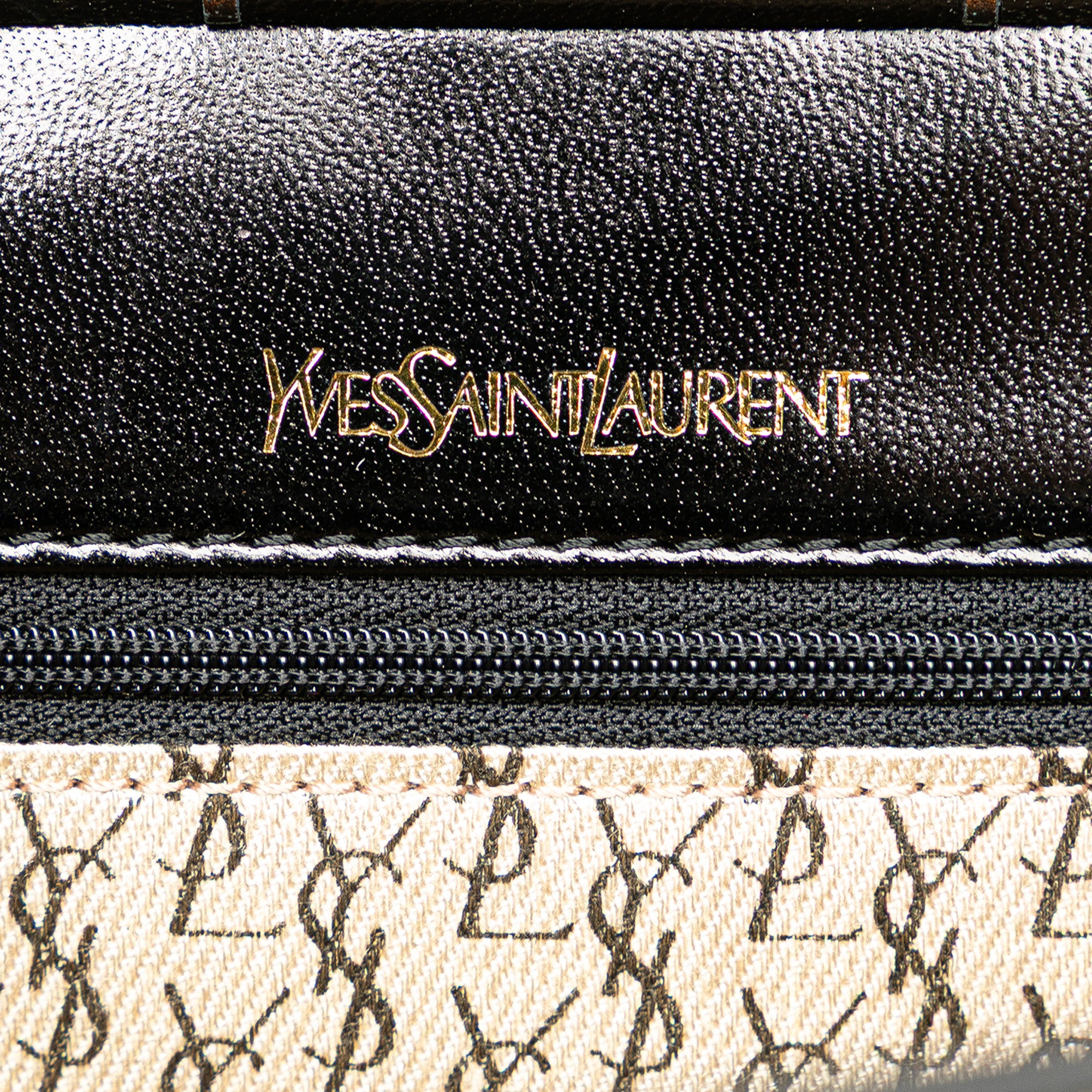 Leather Chevron Monogram Clutch