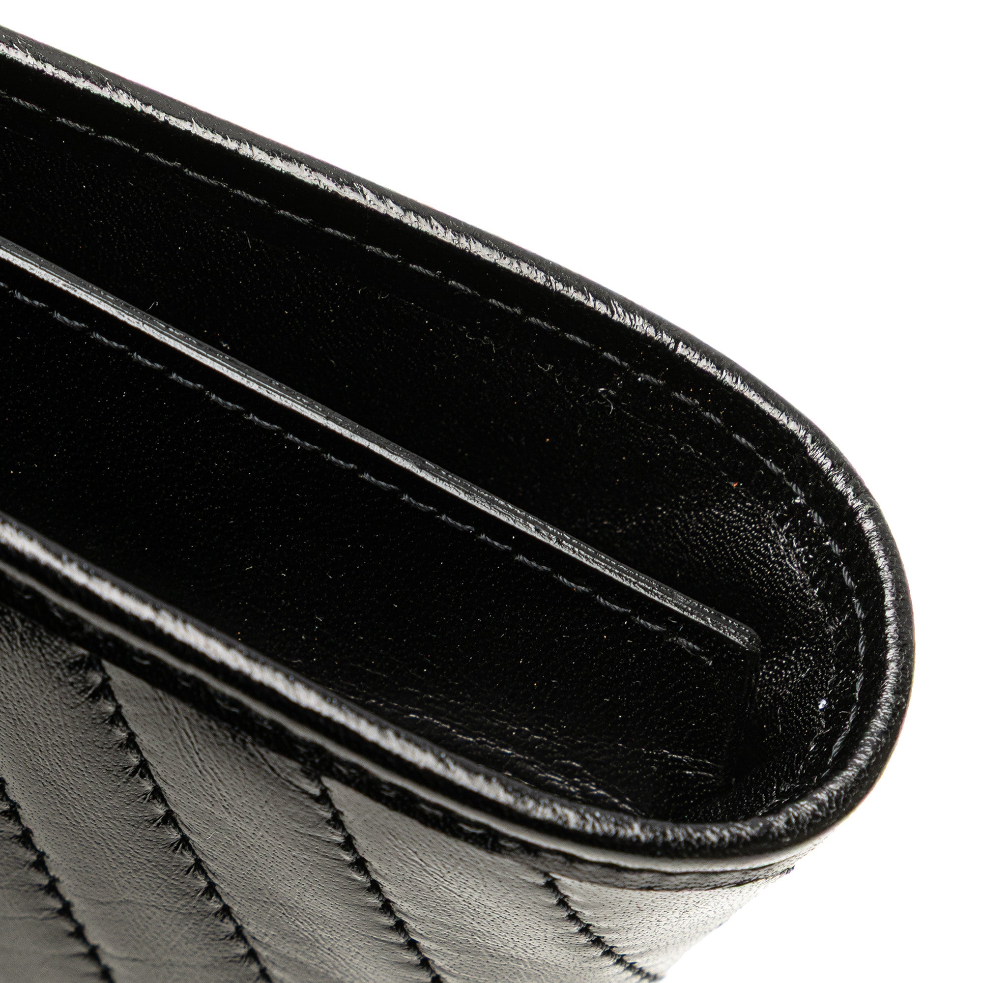 Leather Chevron Monogram Clutch