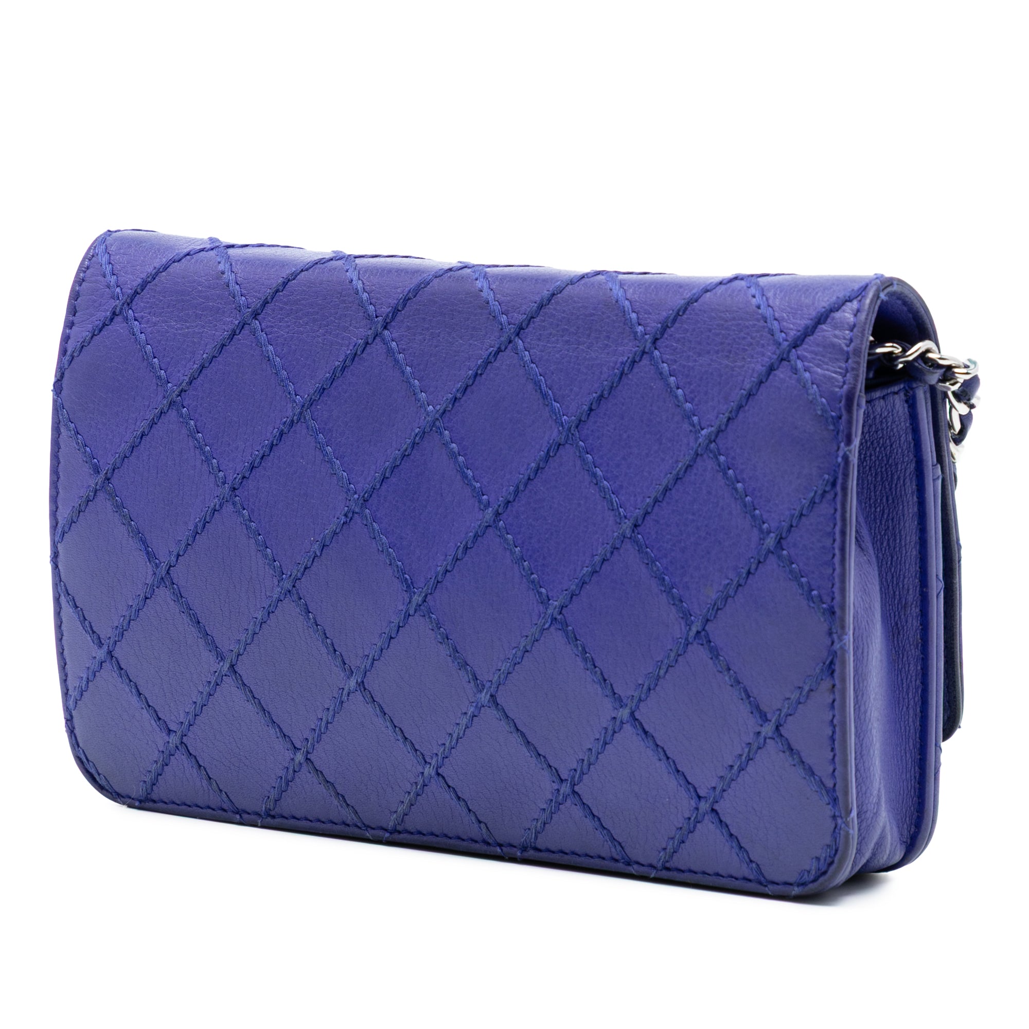CC Quilted Calfskin Fancy Wallet On Chain