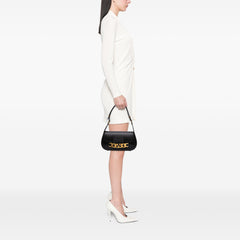 Medium Leather Vlogo Chain Shoulder Bag