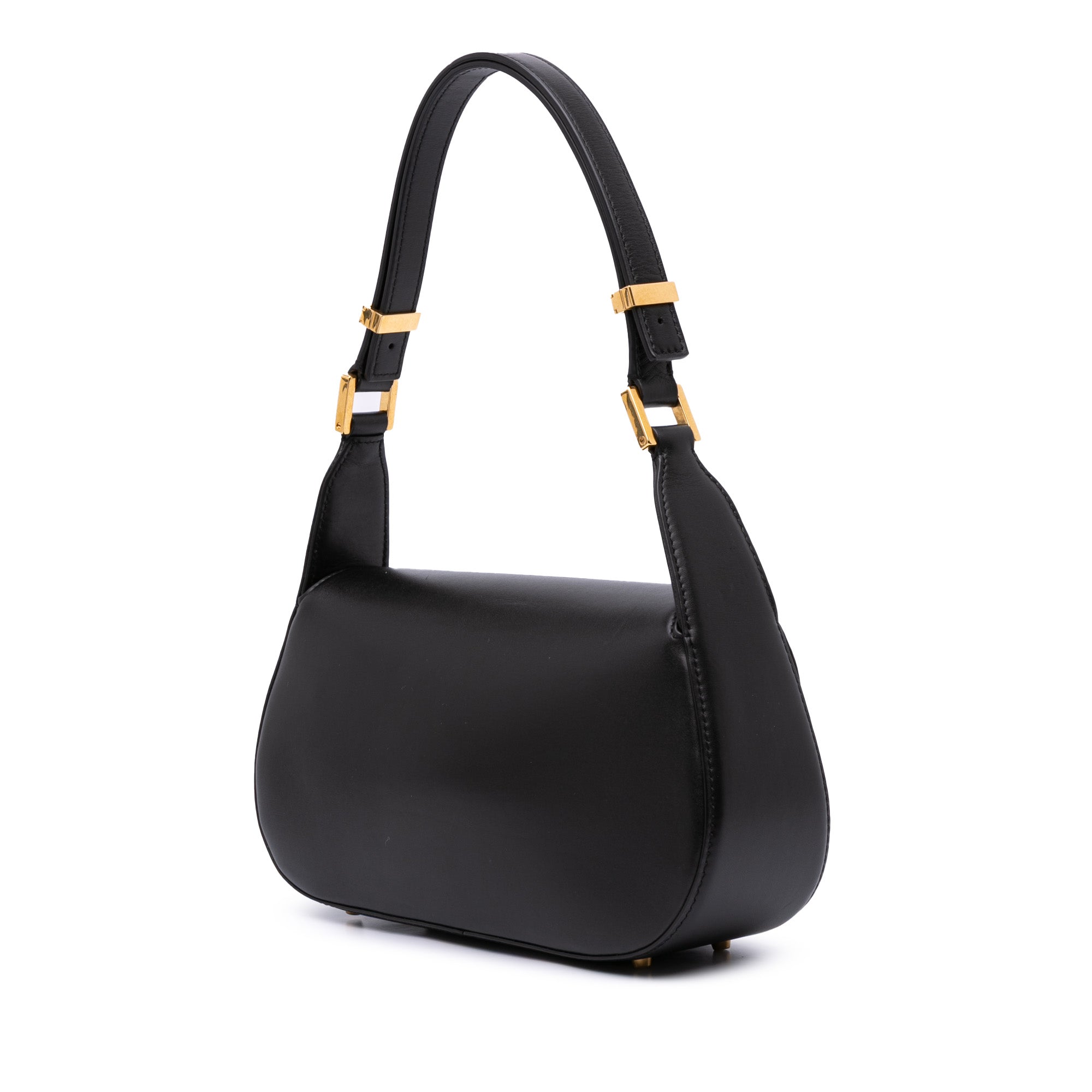 Medium Leather Vlogo Chain Shoulder Bag
