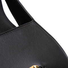 Medium Leather Vlogo Chain Shoulder Bag