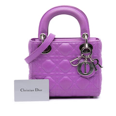 Mini Lambskin Cannage Lady Dior