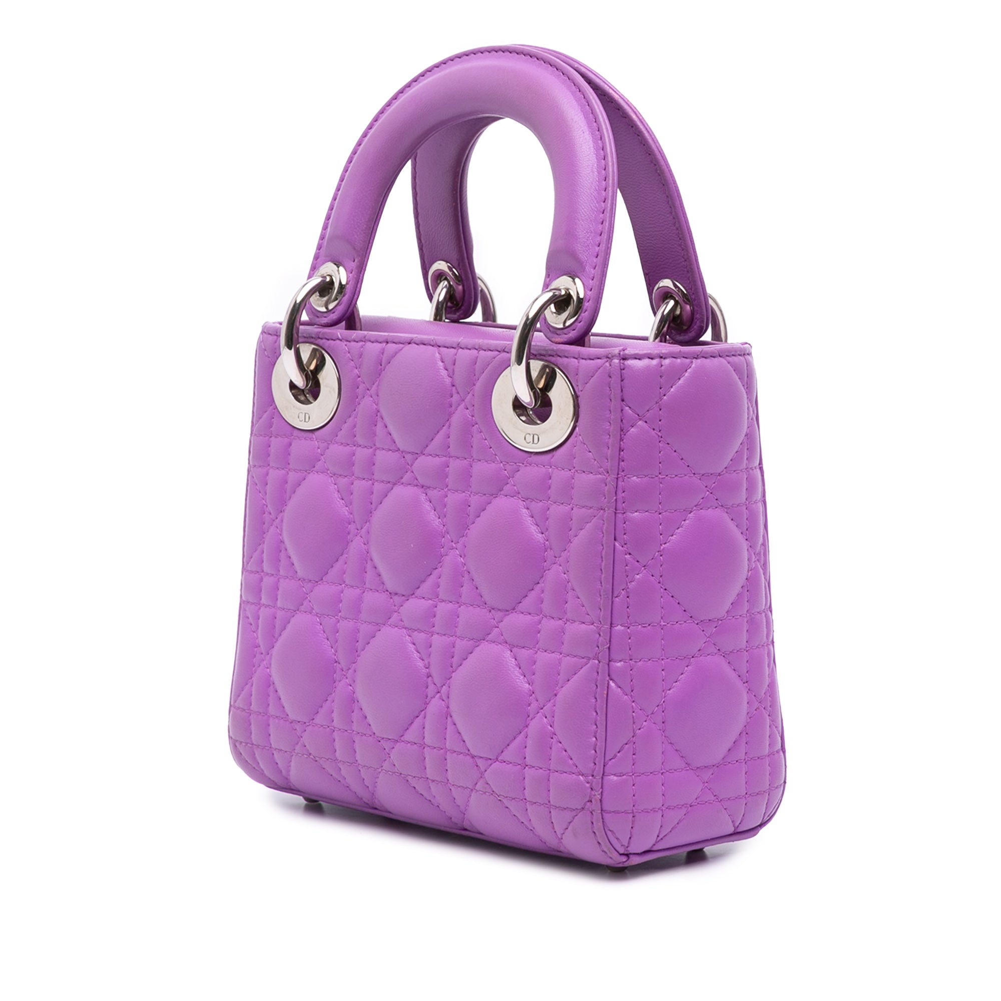 Mini Lambskin Cannage Lady Dior