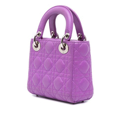 Mini Lambskin Cannage Lady Dior