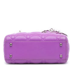 Mini Lambskin Cannage Lady Dior