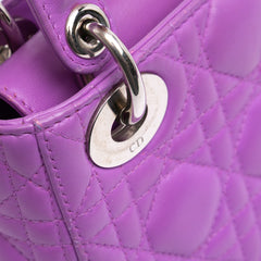 Mini Lambskin Cannage Lady Dior