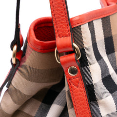 Small House Check Canvas Canterbury Tote