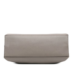 Medium Leather Bamboo Daily Satchel