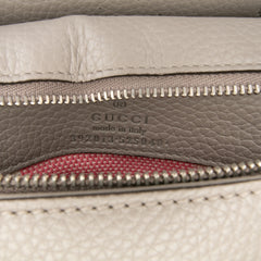 Medium Leather Bamboo Daily Satchel