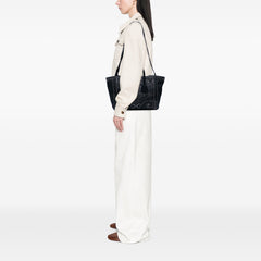 Denim Canapa Bijoux and Grommet Twin Pocket Tote