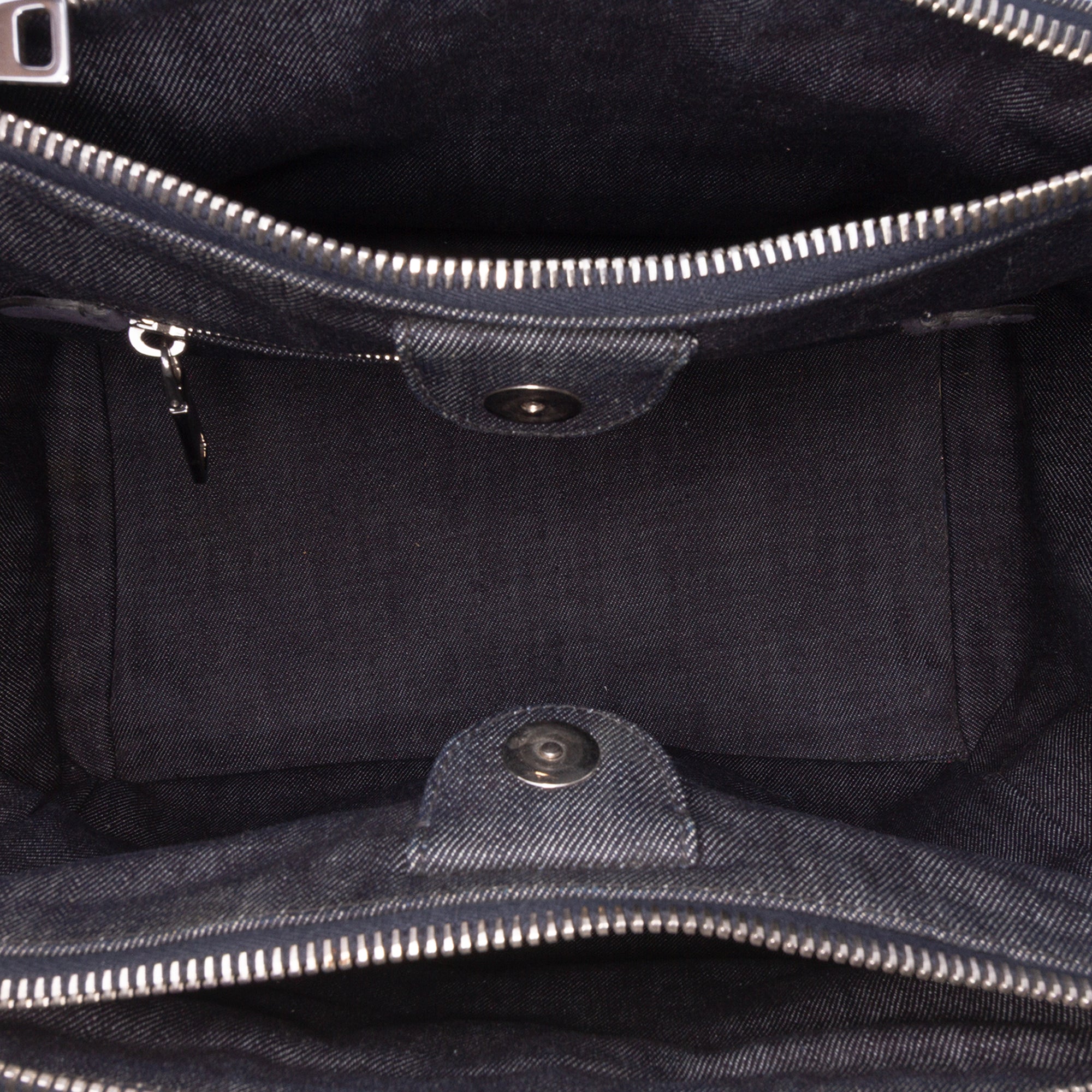 Denim Canapa Bijoux and Grommet Twin Pocket Tote